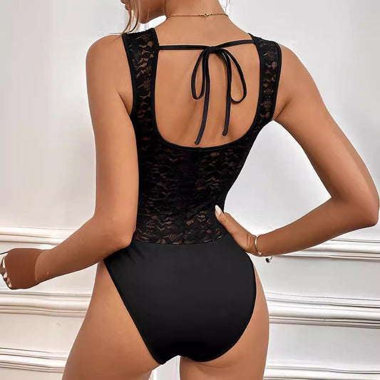 Lace See Through Bodysuit