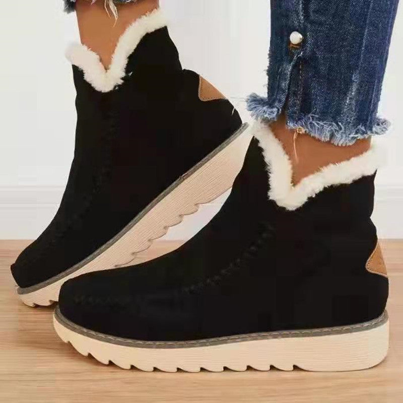 Platform Cotton Padded Booties