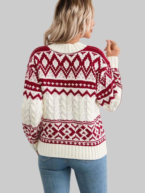 Christmas Ethnic Retro Sweater
