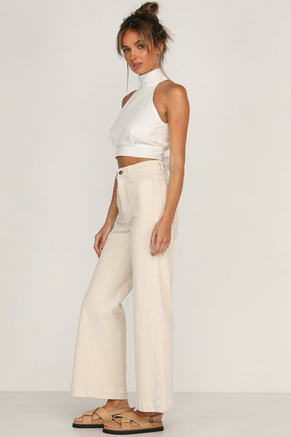 Street Linen Halter Top