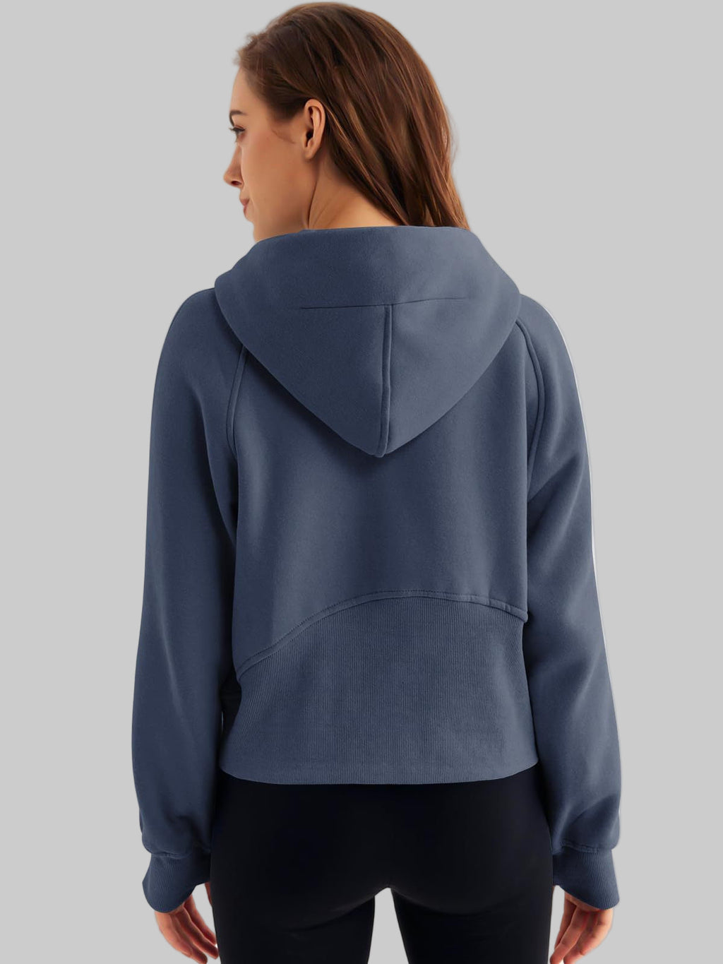 Half Zipper Pullover Hooded Sweatshirt
