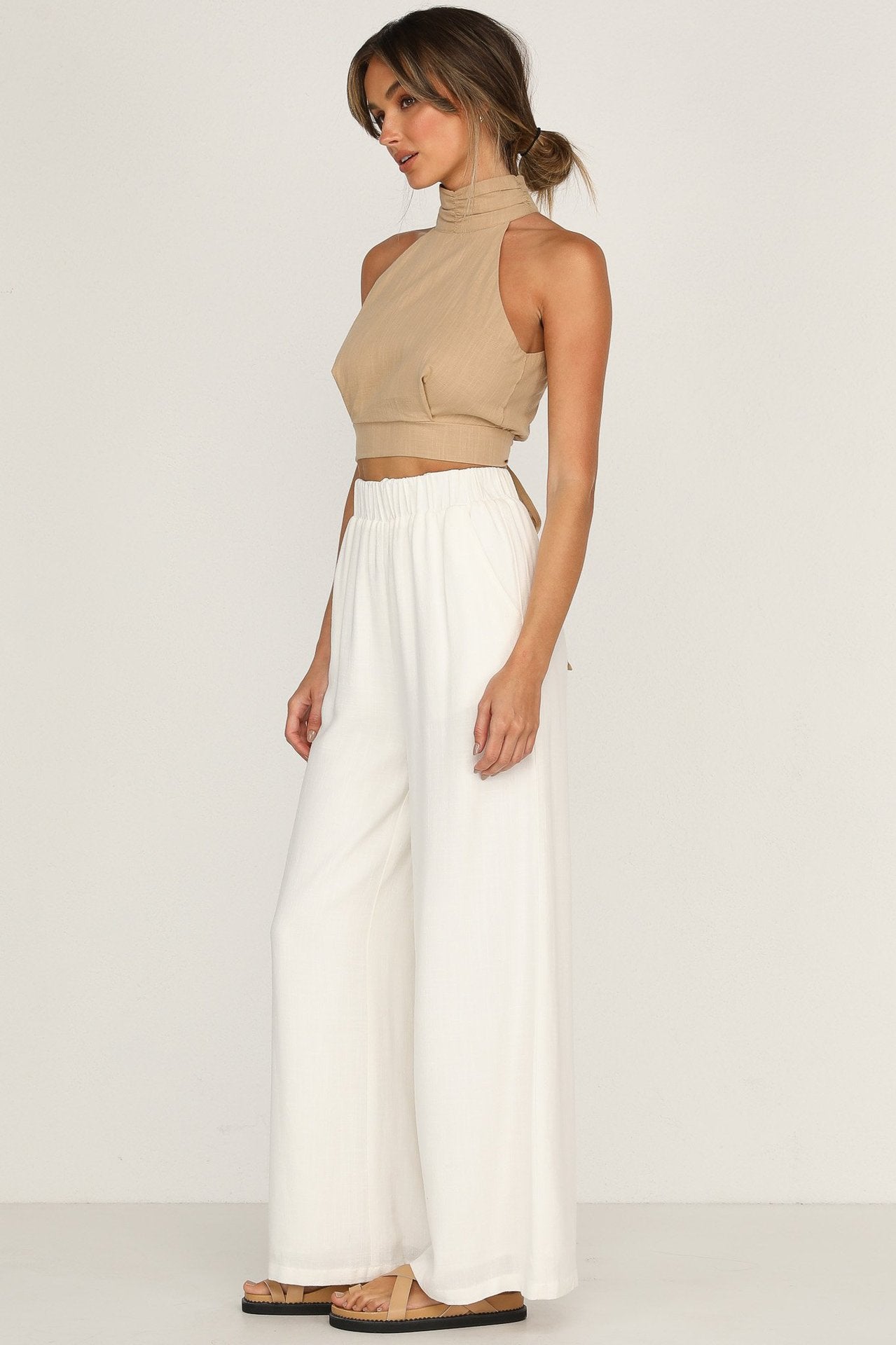 Street Linen Halter Top