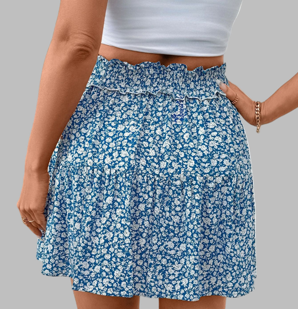 Floral Tassel Lace Skirt