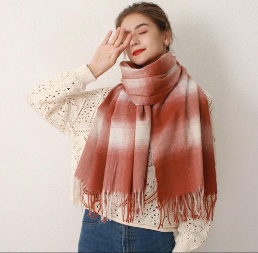 Cashmere Plaid Scarf