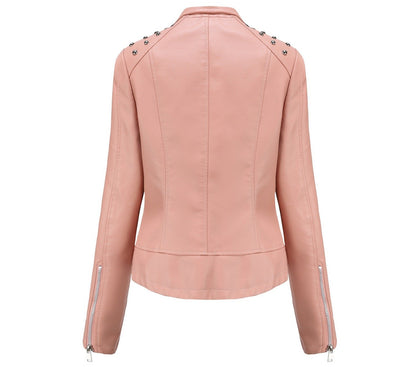 Rivet Leather Motorcycle Jacket
