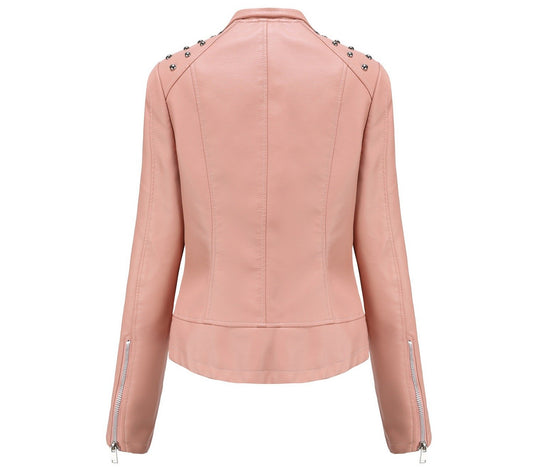 Rivet Leather Motorcycle Jacket