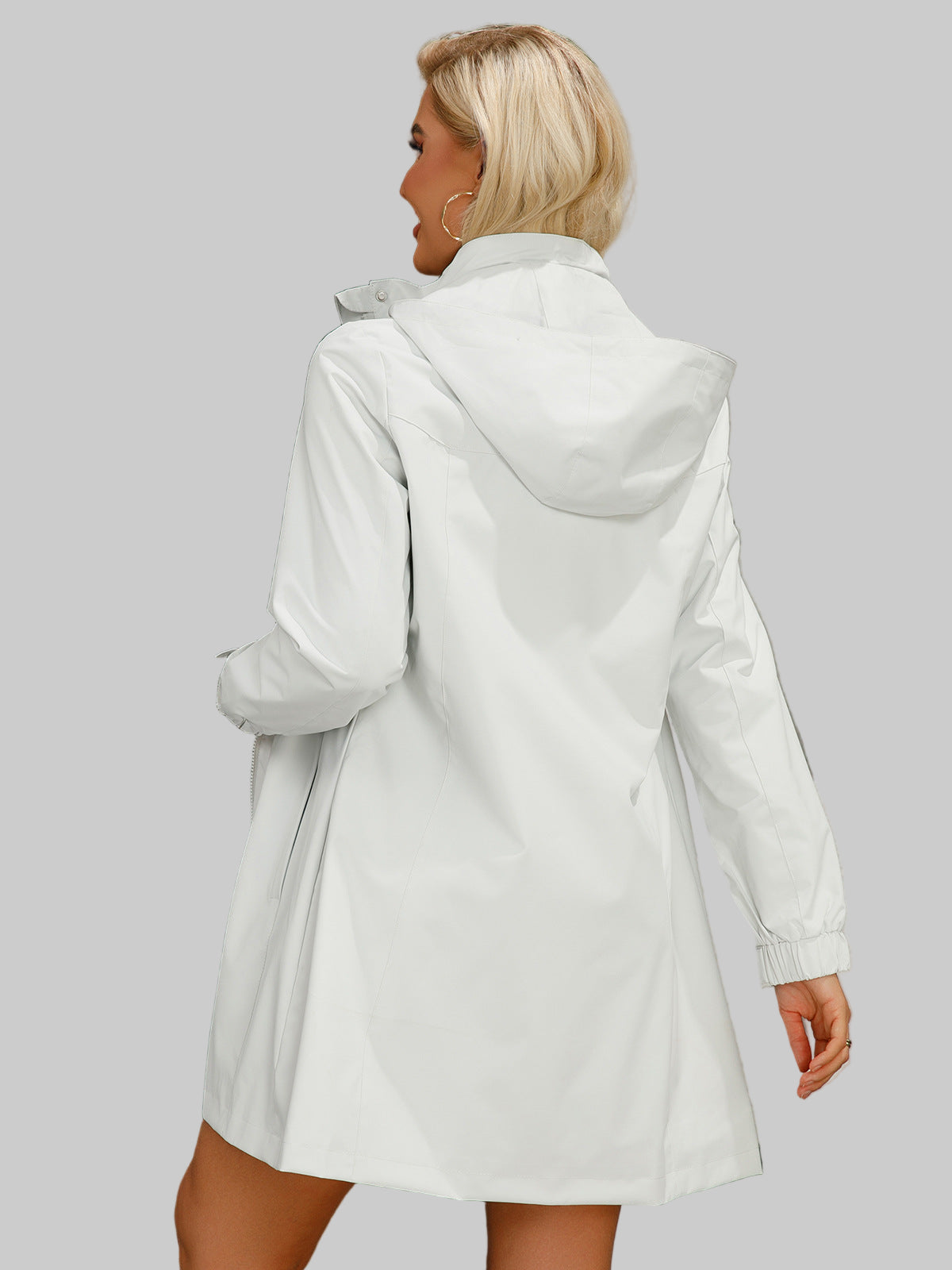 Detachable Hat Waterproof Windbreaker Coat