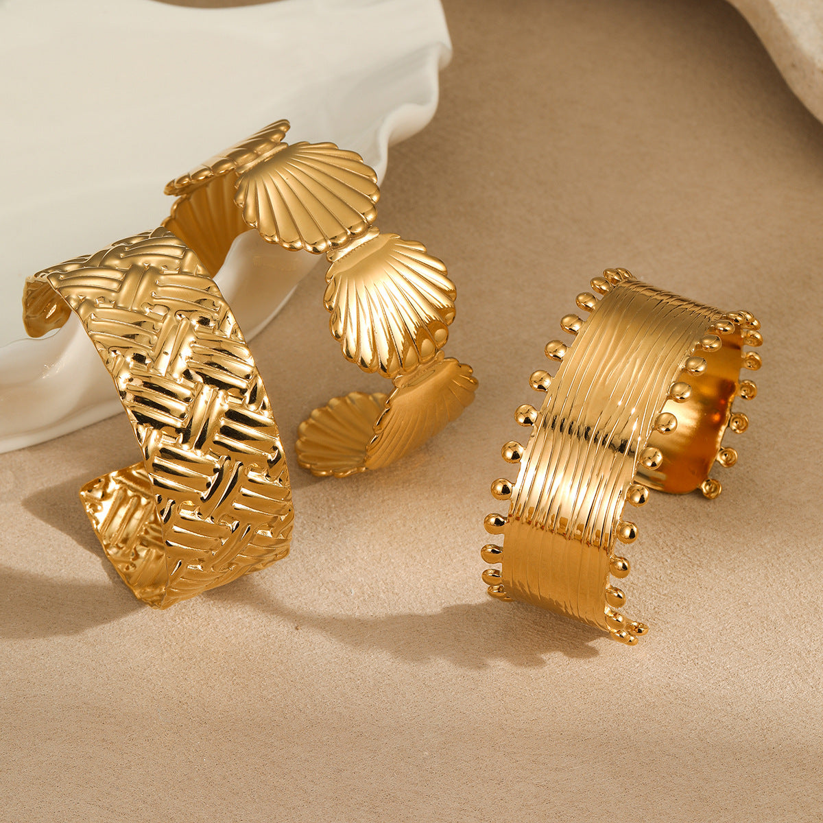 French 18K Gold Stainless Steel Non Fading Bracelet