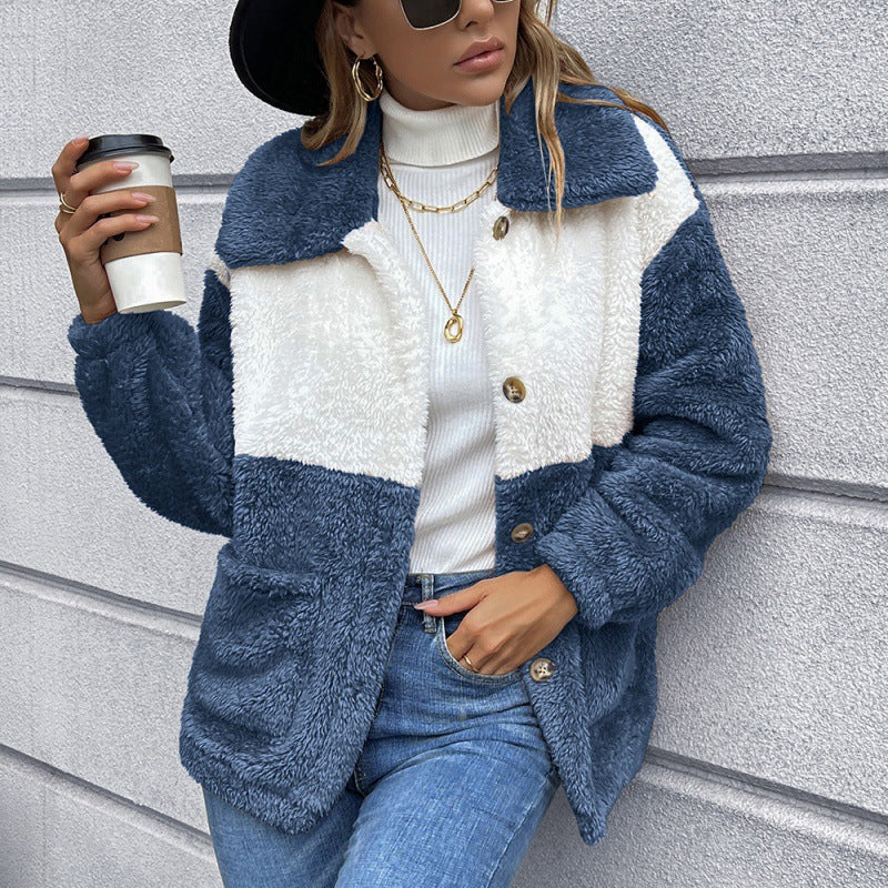 Autumn Winter Double Sided Plush Coat