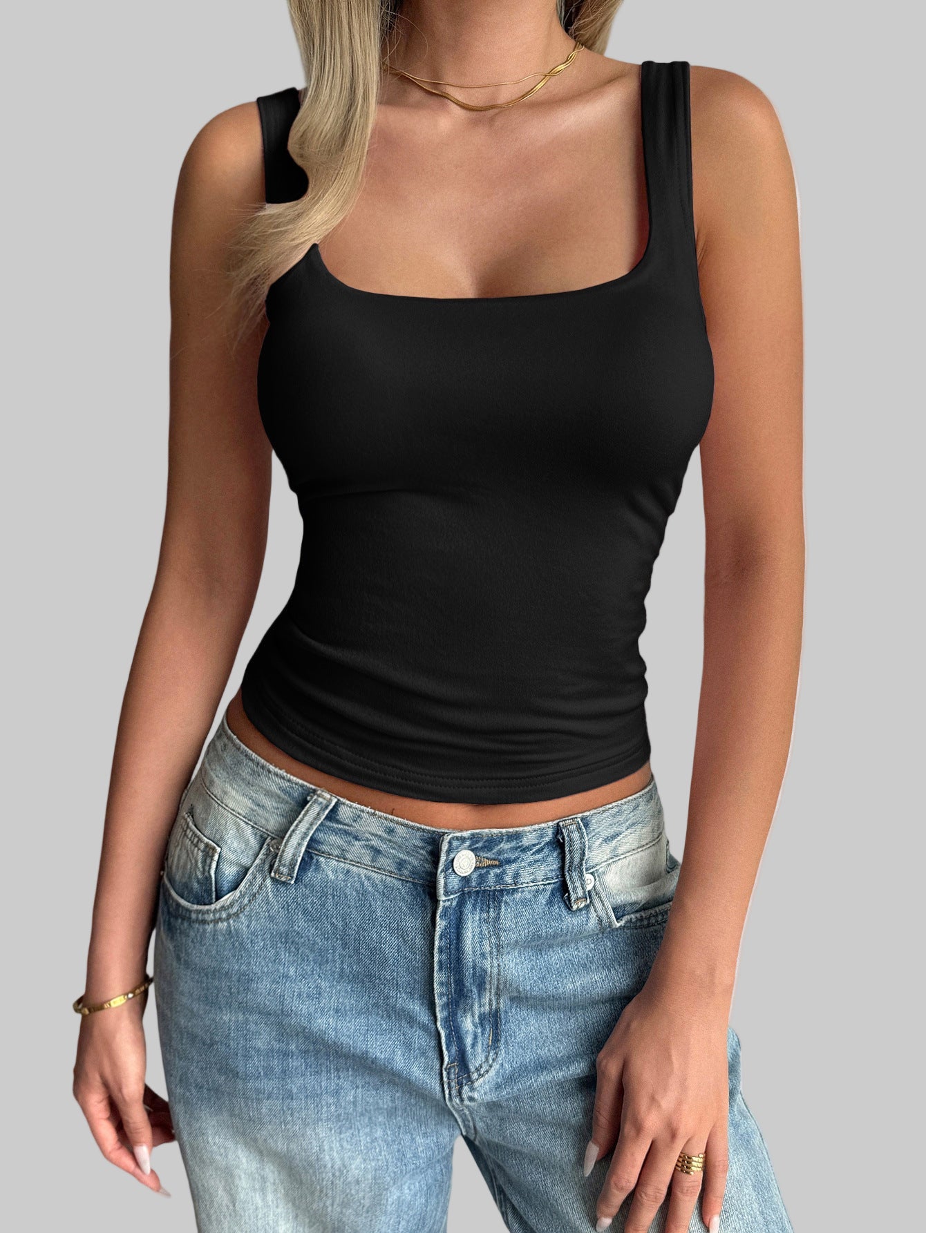 Sexy Solid Color Tank Top