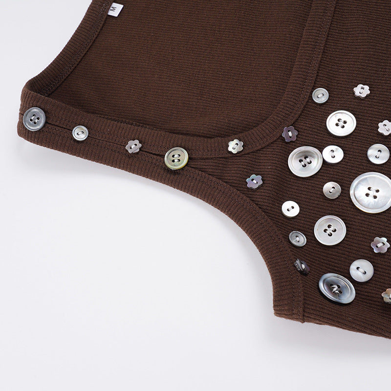 Button Sequence Tank Top