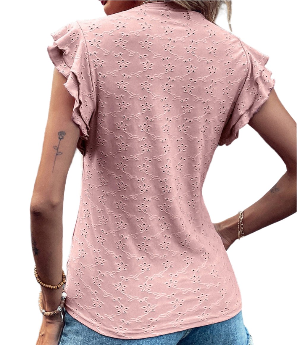 Crocheted Flying Sleeves Top