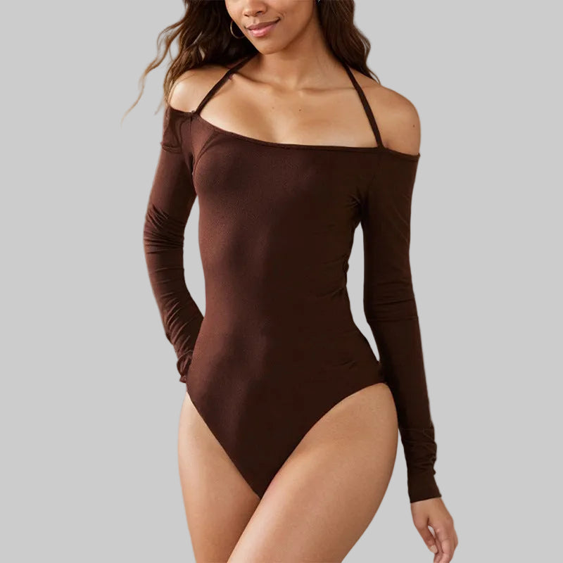 Halter Off the Shoulder Bodysuit