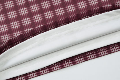 Plaid Print Lace Splicing Sling Top