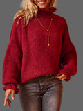Turtleneck Red Sweater