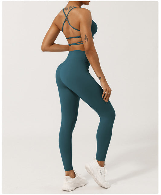 Yoga Push-up Workout Bra Hip Lifting Sport Suit