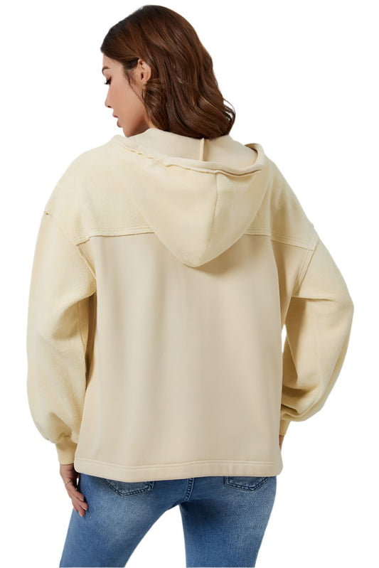 Casual Pocket Drawstring Long Sleeve Coat