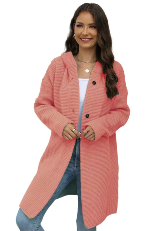 Hooded Knitwear Cardigan Sweater