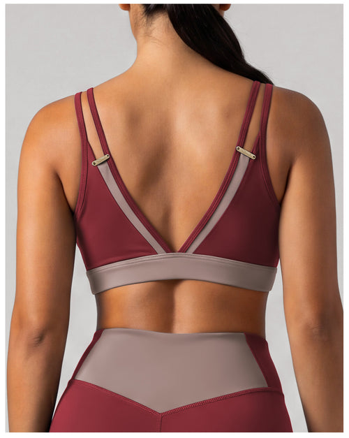 V-Shaped Sports Push-up Training Bra