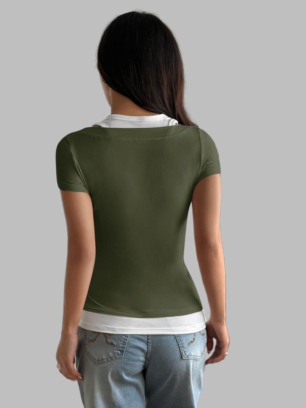 Two Piece Short Sleeved Top