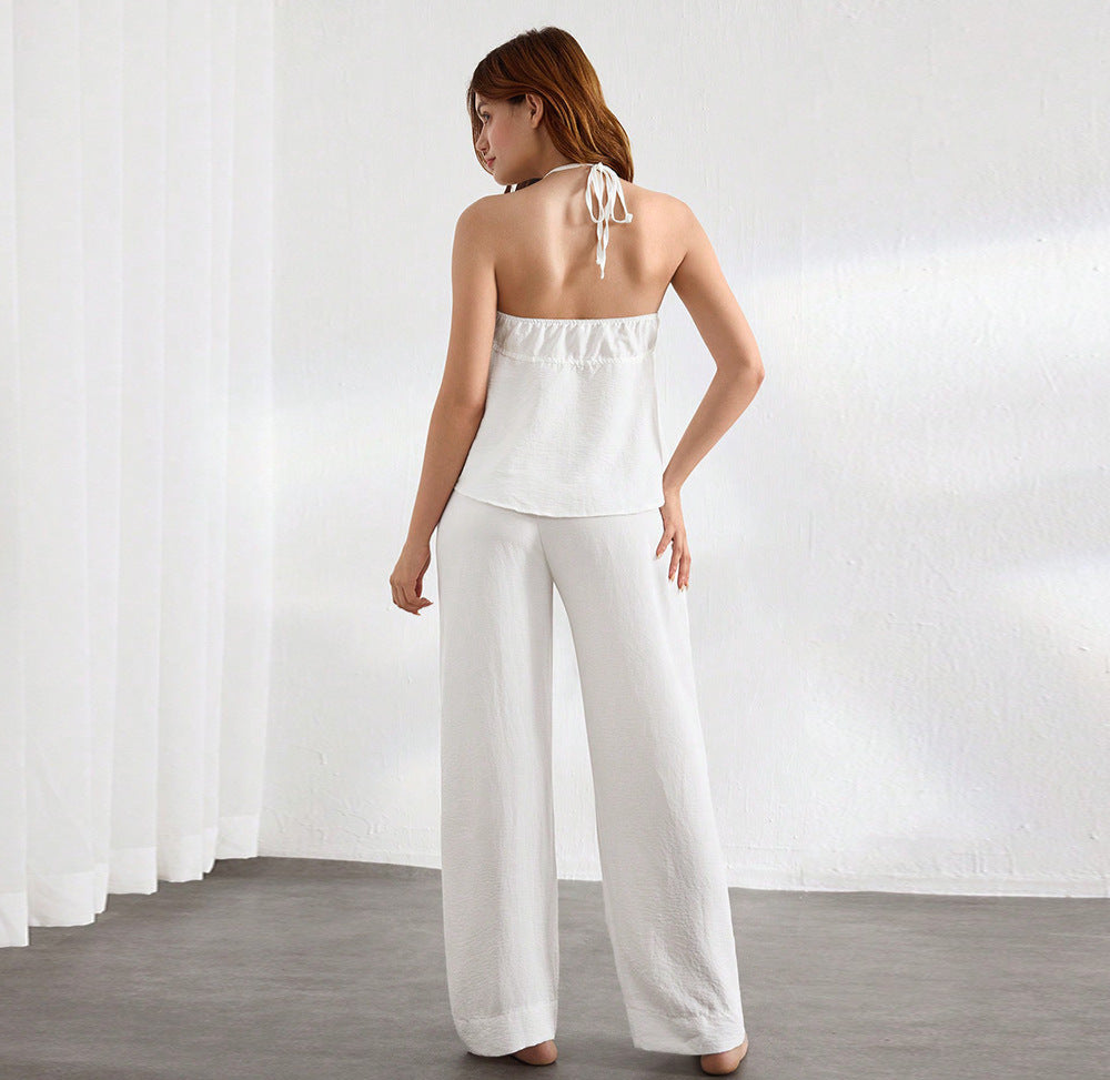 Simple Loose Comfortable Pants Pajamas Set