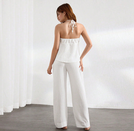 Simple Loose Comfortable Pants Pajamas Set