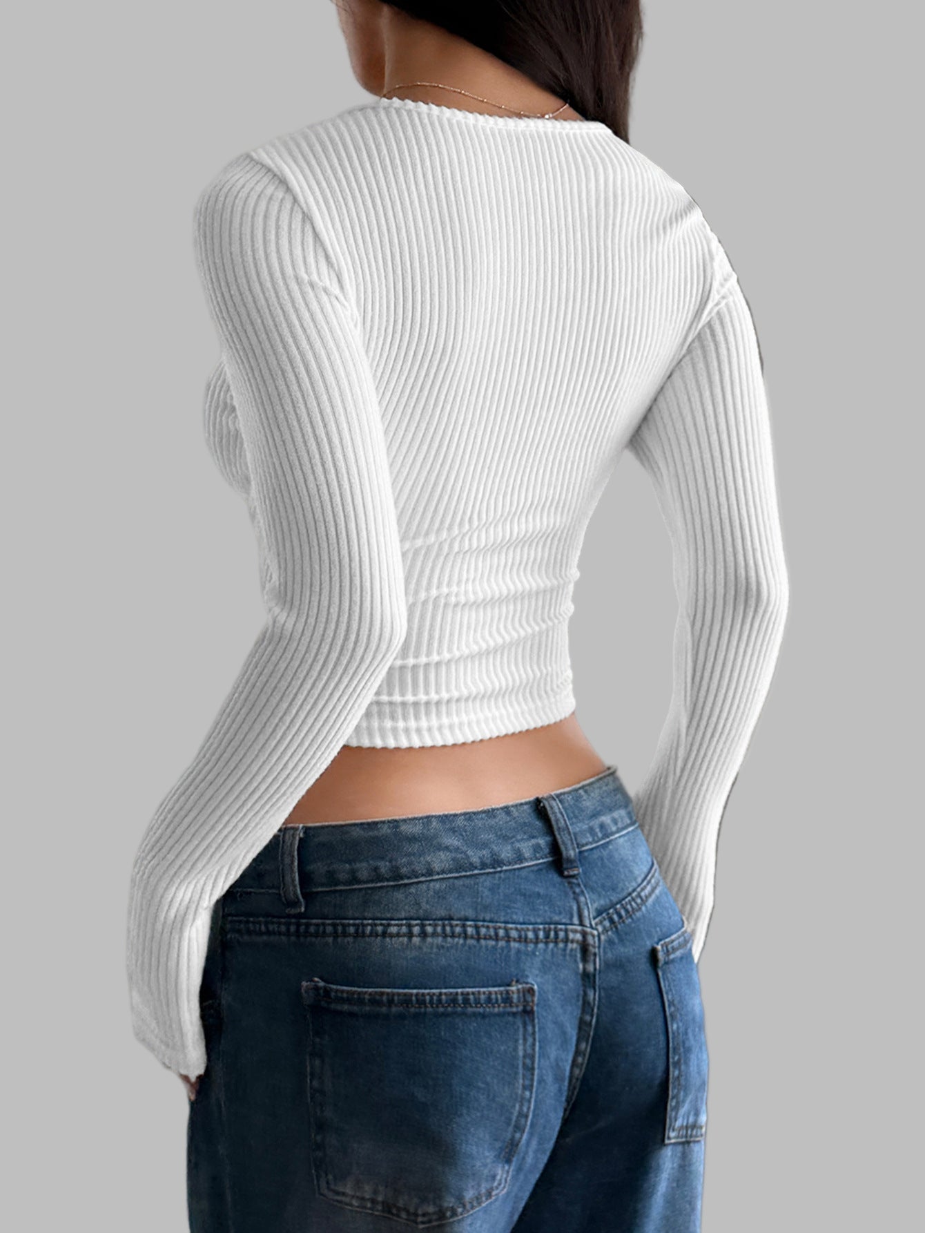 Long Sleeved Crop Sweater