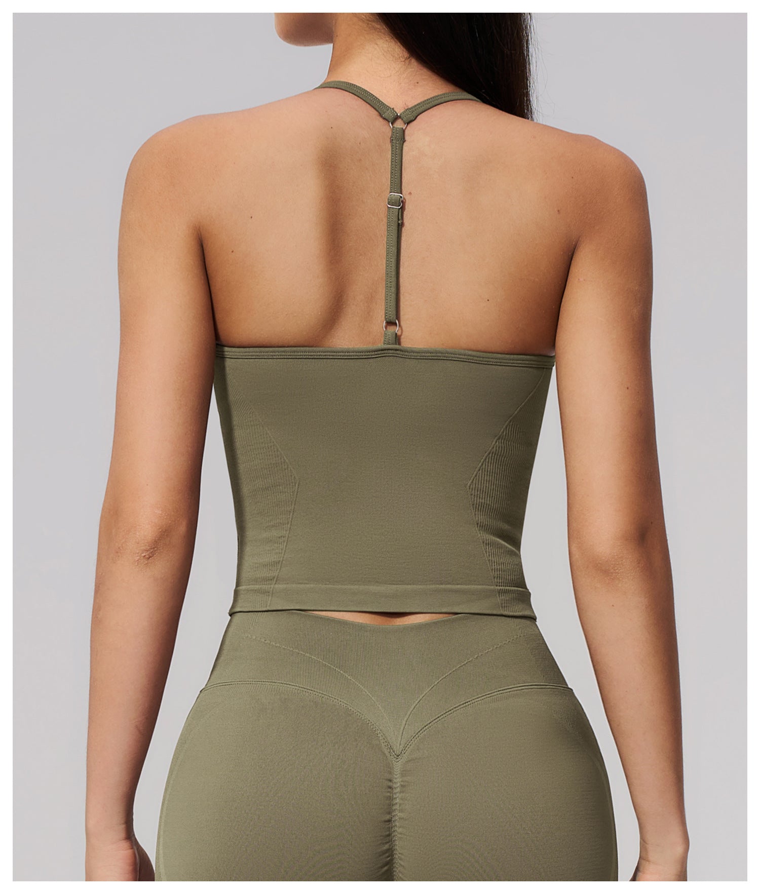 Sports Vest Halter Y-Shaped Beauty Back Sling Shockproof Fitness Running Top