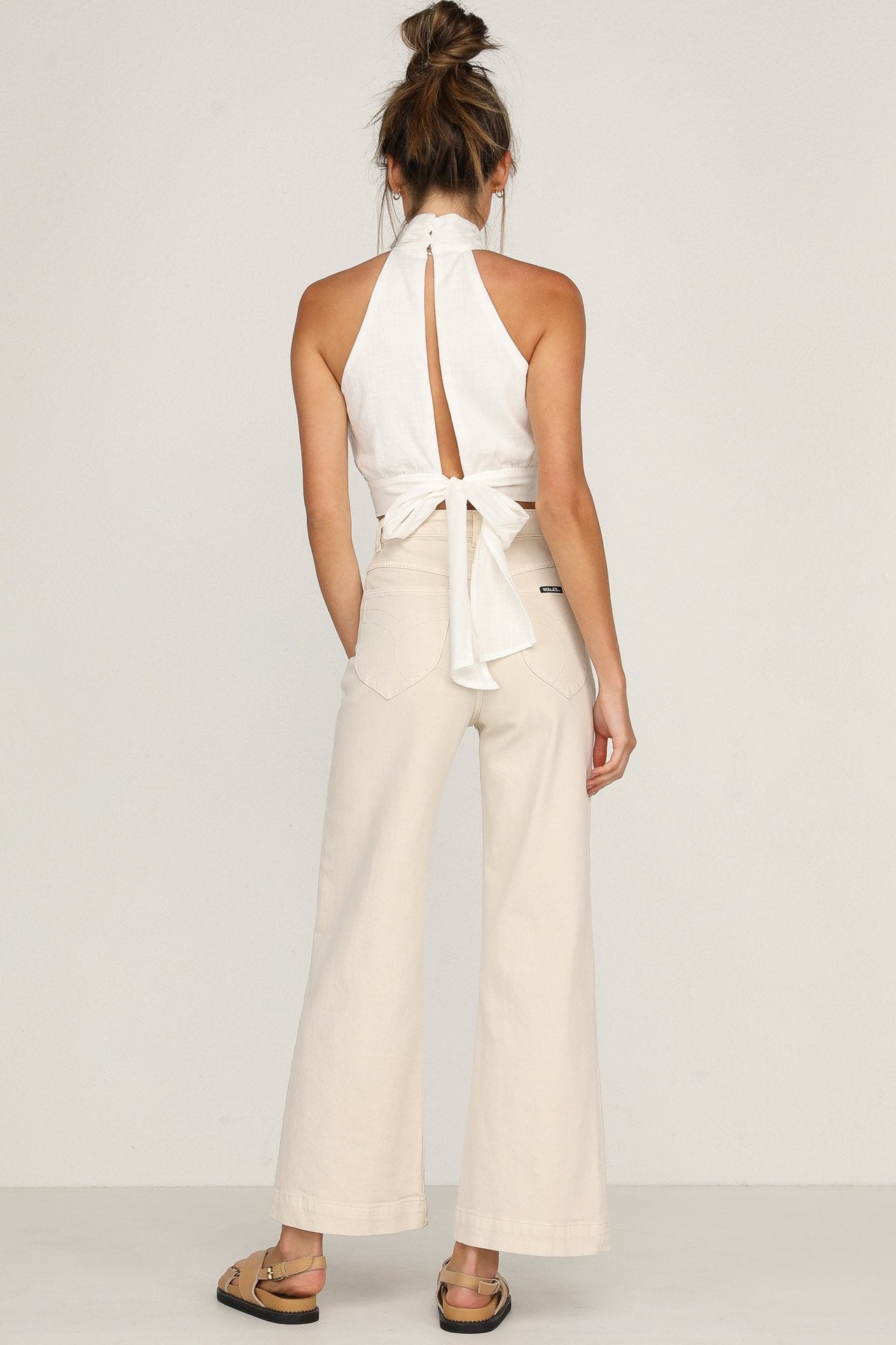 Street Linen Halter Top