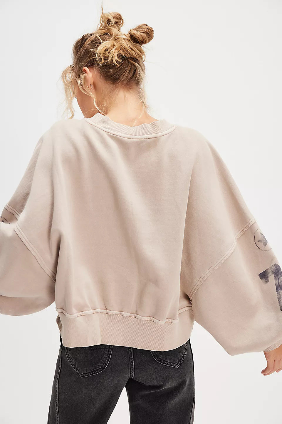 Printing Loose Casual Pullover Sweater