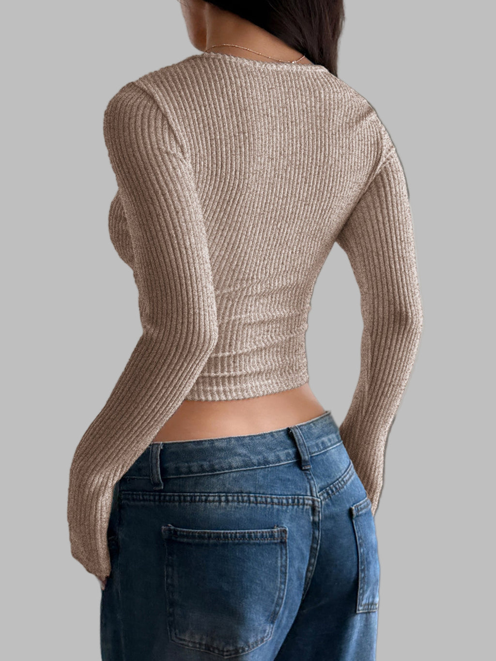 Long Sleeved Crop Sweater