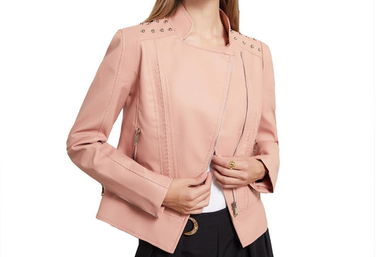 Rivet Leather Motorcycle Jacket