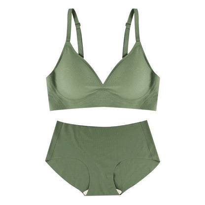 Sexy Push-up Soft Support Seamless Bra Set