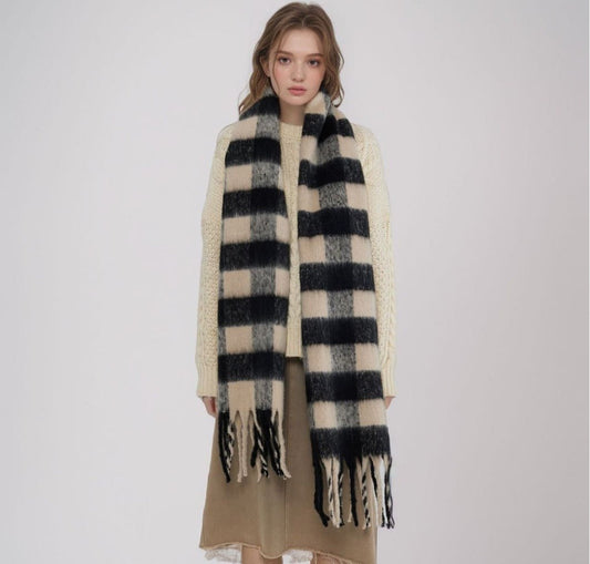 Checkerboard Plaid Scarf