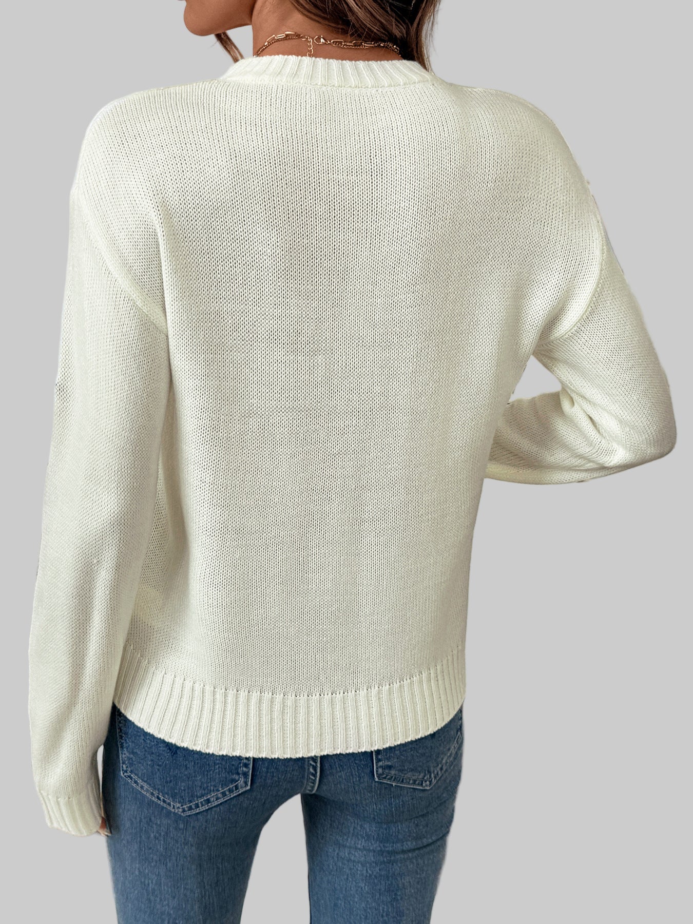 Floral Embroidered Sweater