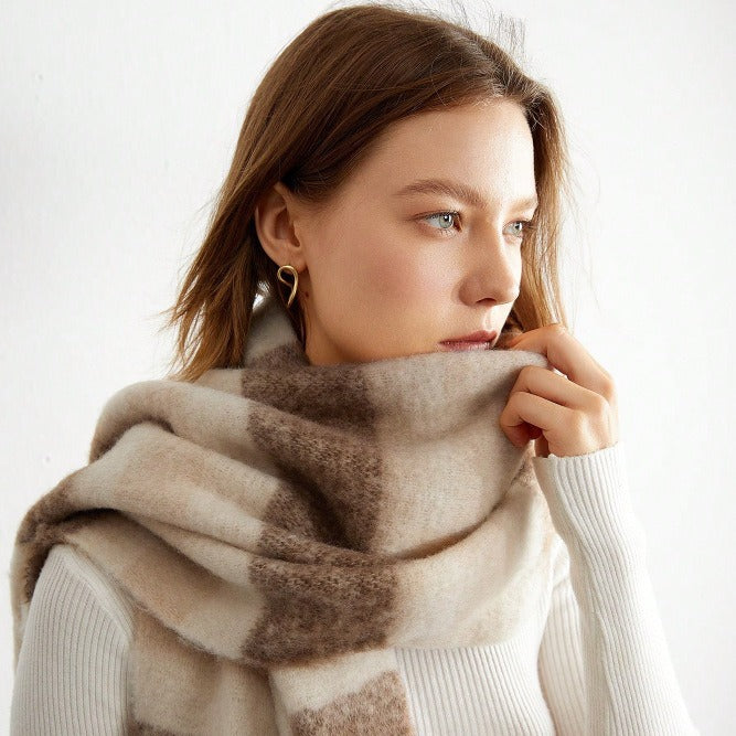 Stripe Thickened Scarf