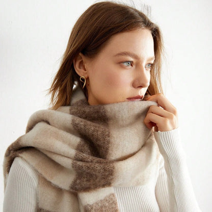 Stripe Thickened Scarf