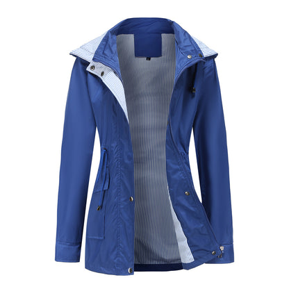 Windbreaker Striped Inner Coat