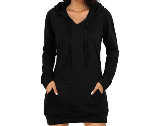 Mid-Length Hooded Dress