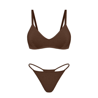 Ultra Soft Breathable Underwired Sports Type Bra Set