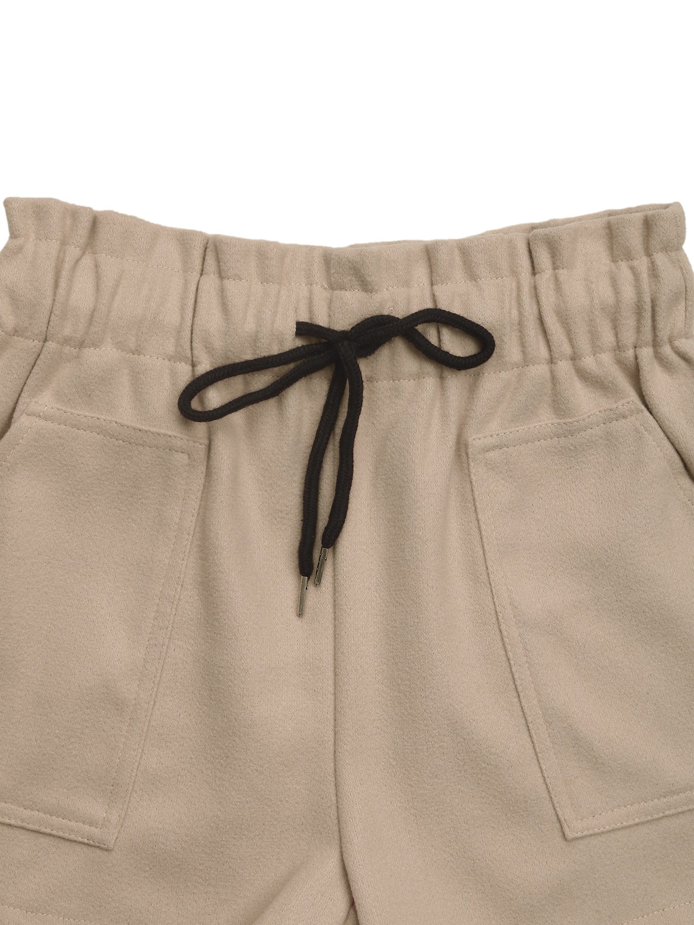 Casual Elastic Drawstring Woolen Shorts