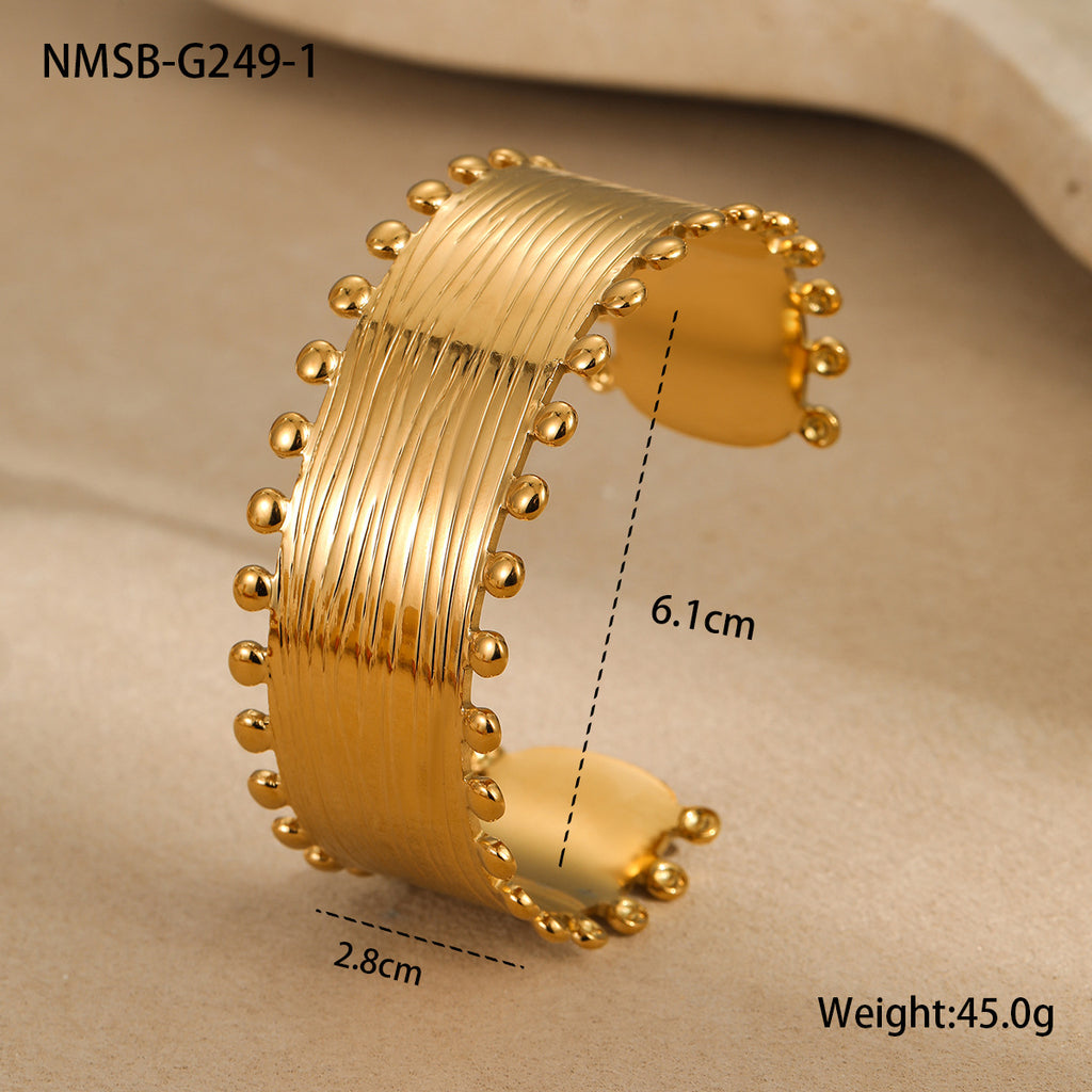 French 18K Gold Stainless Steel Non Fading Bracelet