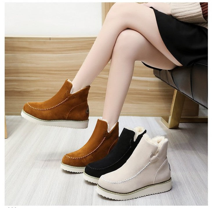 Platform Cotton Padded Booties
