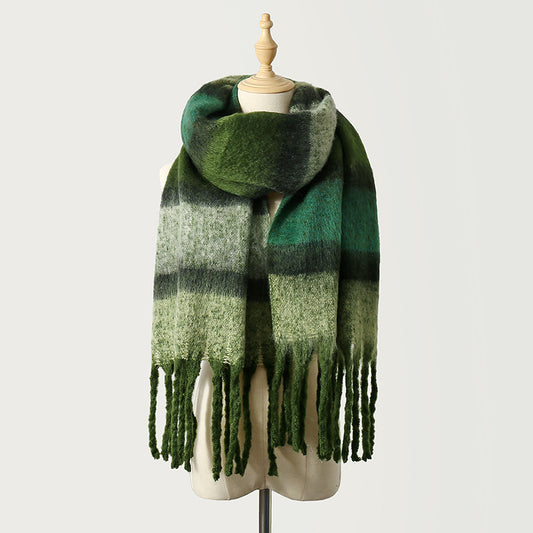 Striped Mohair Scarf