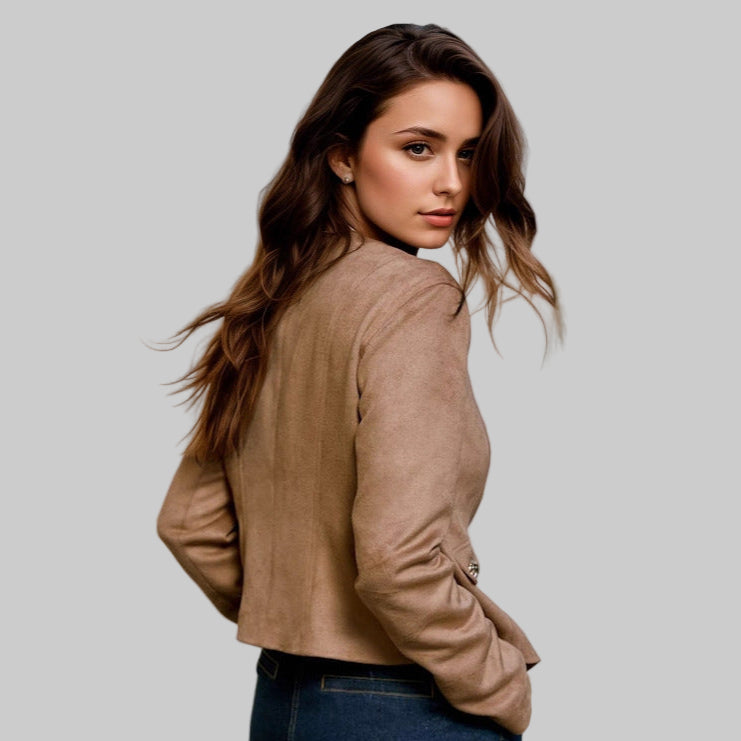 Button Pocket Short Jacket