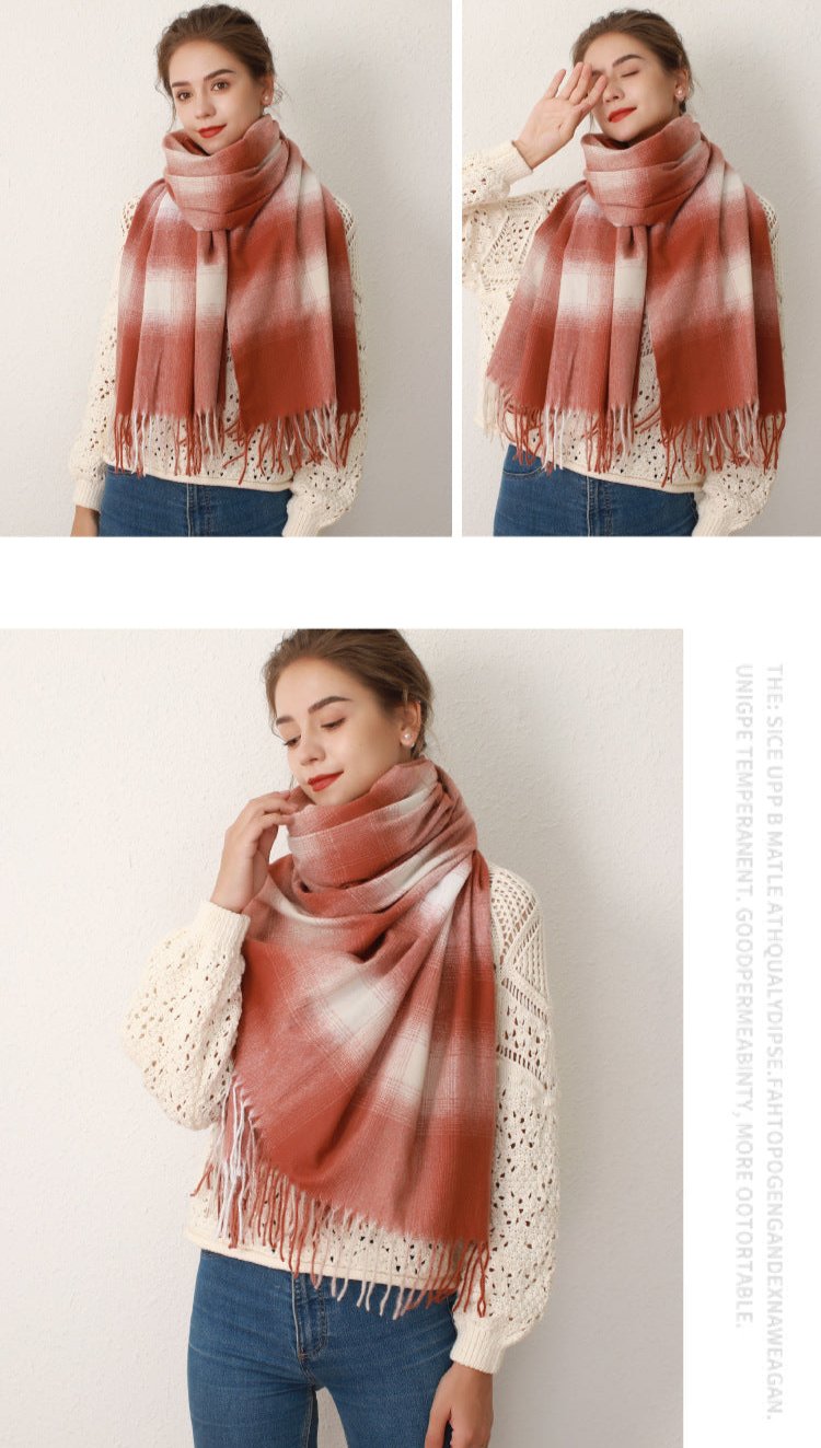 Cashmere Plaid Scarf
