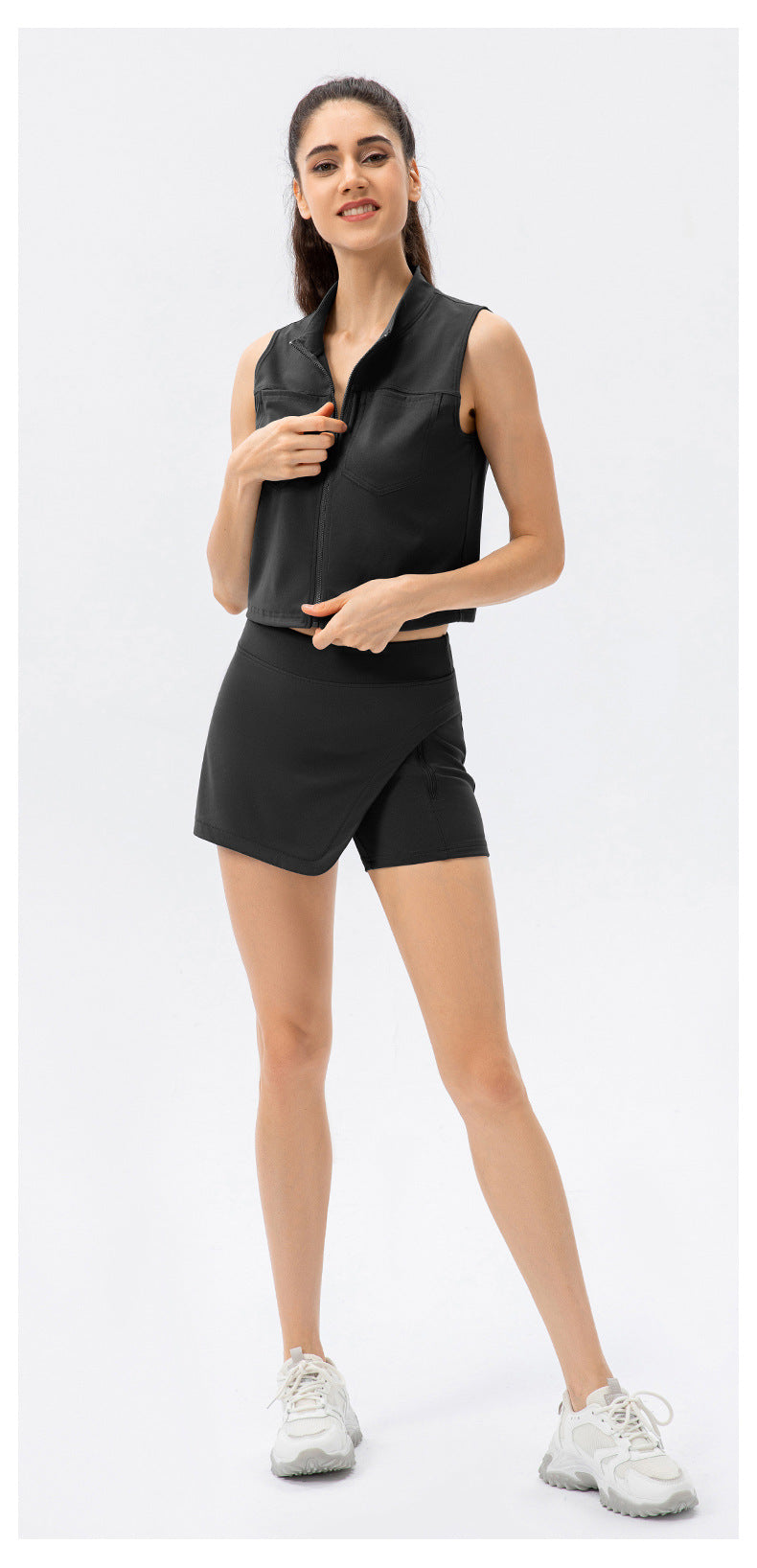 Sports Two-Piece Workout Culottes