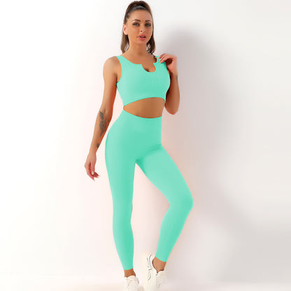 Quick Drying Seamless Yoga Fitness Sports Bra Set