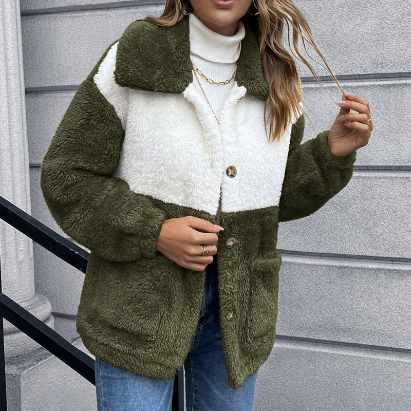 Autumn Winter Double Sided Plush Coat