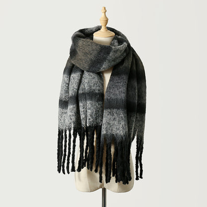 Striped Mohair Scarf